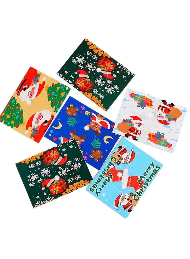 Mixed Color 25pcs Christmas Cards with Holes for DIY Charms Party and Home Decor - Image 5
